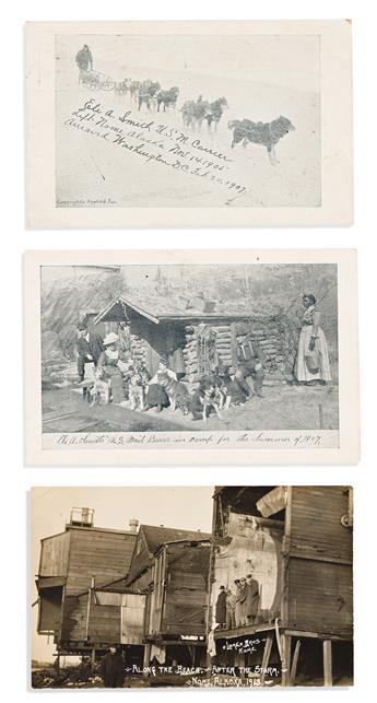 (ALASKA.) Group of Alaskan photographs and ephemera.